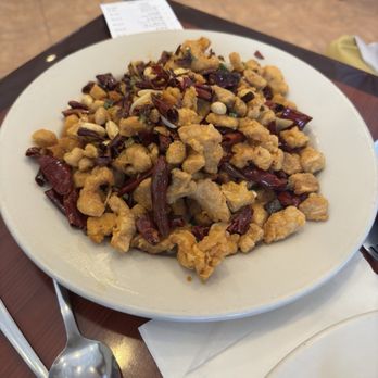 Asia Cafe signature dishes Spicy Fish Fillet, Honeycomb Beef, Spicy Crispy Chicken, Mapo Tofu